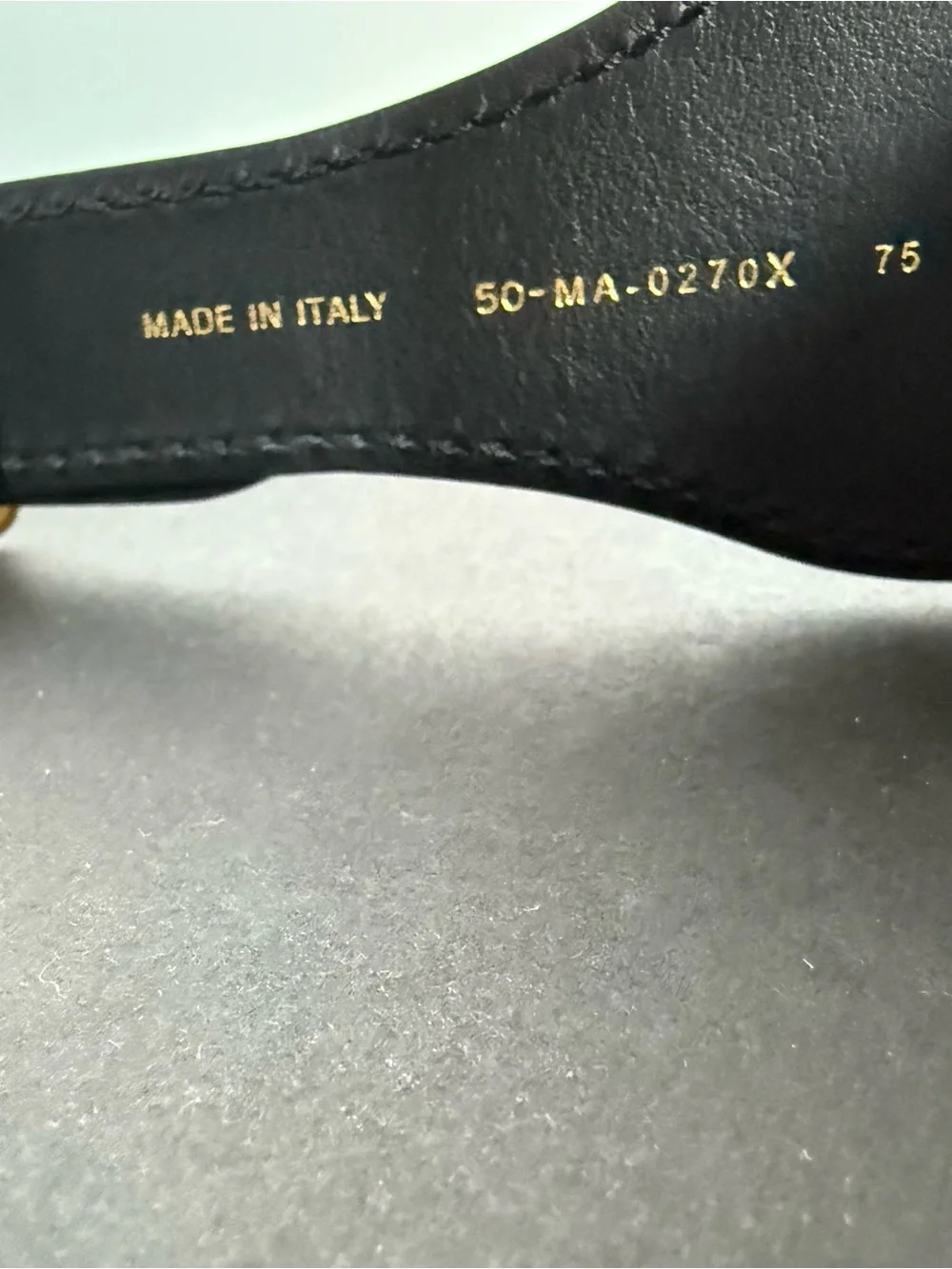 New! Dior Navy and White Signature Logo Canvas/Leather Belt